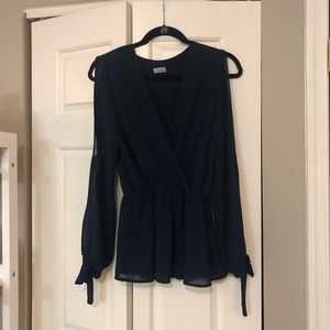 Navy blue Abbeline top size small